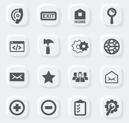 Web tools icons set