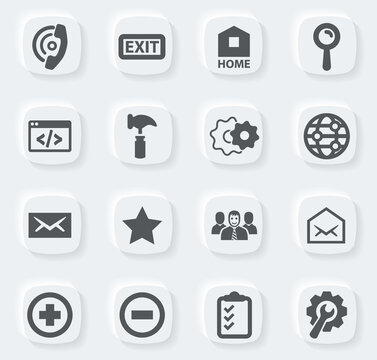 Web tools icons set