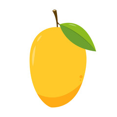 Mango vector. mango on white background. symbol. logo design.