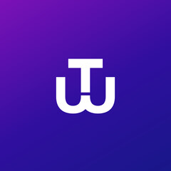 TW letters logo, monogram vector design