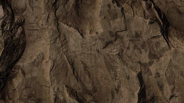 Mountain Rock Cliff Surface Close Up 4K