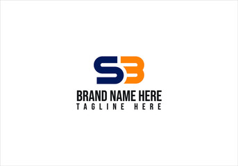 SB letter logo design and sb minimalist logo design