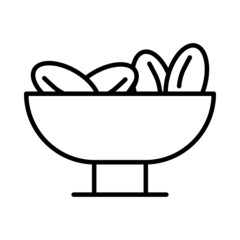 Dates Vector Line Icon Design