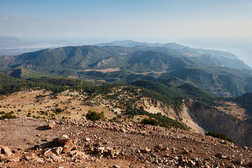 Beautiful mountains landscape of Fethiye region in Turkey