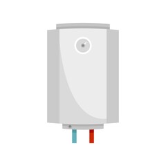 House boiler icon flat isolated vector