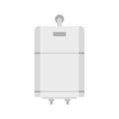 Central boiler icon flat isolated vector