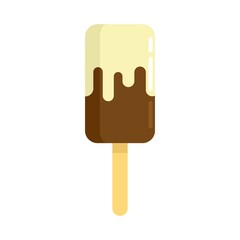 Ice cream icon flat isolated vector
