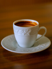 turkish coffee with teacup