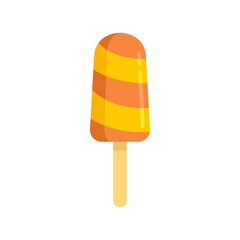 Kid popsicle icon flat isolated vector