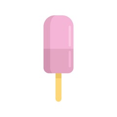 Ice cream summer beach icon flat isolated vector