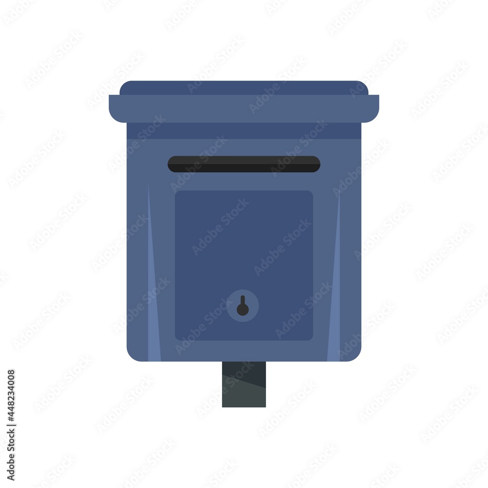 Poster message mailbox icon flat isolated vector