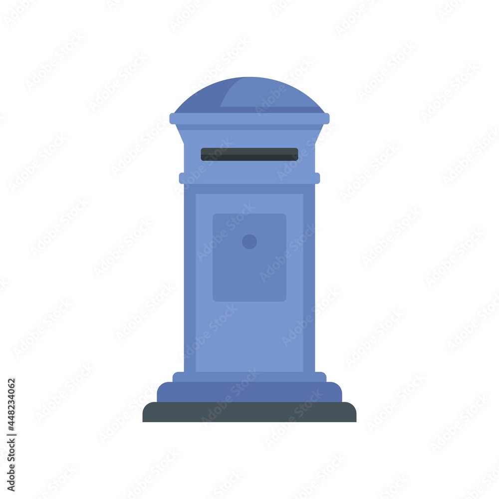Poster home envelope inbox icon flat isolated vector
