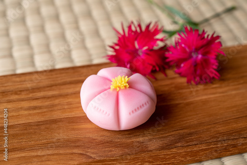 撫子 なでしこの練り切り 和菓子 上生菓子 Wall Mural Bonjour 撫子 なでしこの練り切り 和菓子 上生菓子 Wall Mural Bonjour