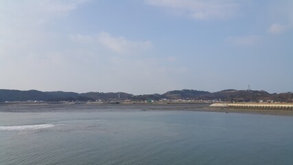 한국의 섬, 연평도 항구에서 바라본 모습