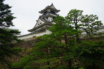 Kochi Castle or Kochi-jo in Kochi, Japan - 日本 高知県 高知城 天守閣