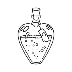 Magic potion. Stock vector illustration.