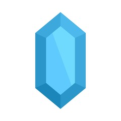 Amethyst jewel icon flat isolated vector