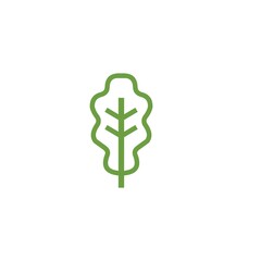leaf design concept icon template white background vector illustration