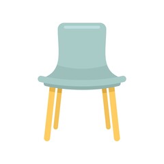 Summer outdoor chair icon flat isolated vector