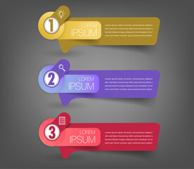 modern text box template, infographics banner 