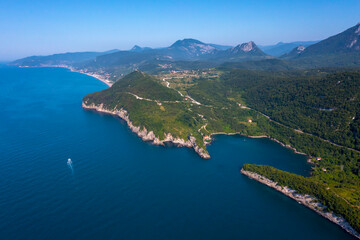 Gideros bay view, Cide, Kastamonu, Turkey, also the most beautiful natural Bay of your Black Sea, dating from the Genoese
