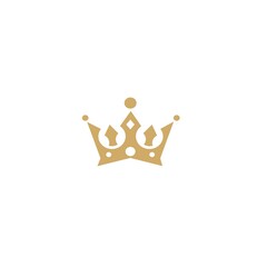 king crown design concept icon template white background vector illustration