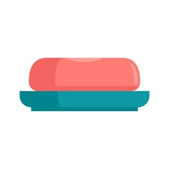 Protect soap icon flat isolated vector