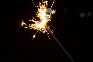 Play fireworks, cool lights at night