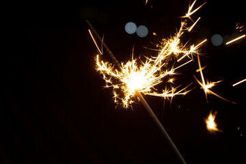 Play fireworks, cool lights at night