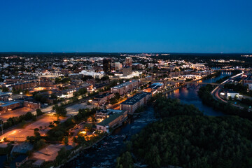 View Manchester, NH city skyline