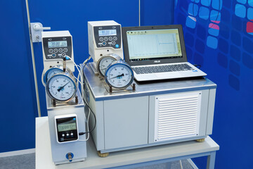 Modern measuring equipment on the Exhibition of laboratory equipment