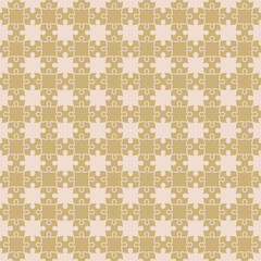 Seamless pattern on the theme of puzzle. Vector illustration.