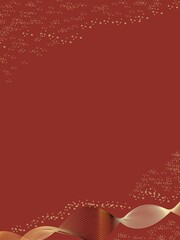 Cristmas and glowing background with gold placer