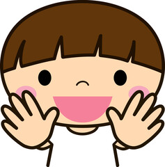 手を広げる男の子