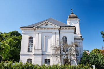 Fototapeta na wymiar A historic, former Evangelical church, now a Roman Catholic