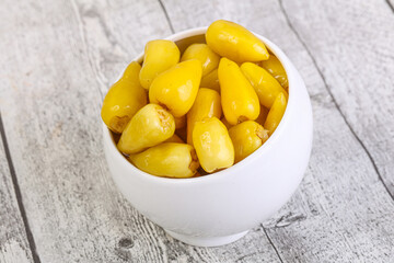 Pickled Yellow spicy mini pepper