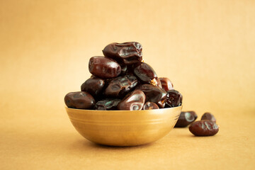 Royal Copper Bowl Dates Isolated