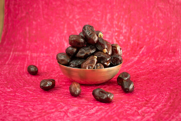 ROyal Copper Bowl Dates Isolated