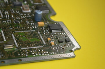 electronic circuit board with components