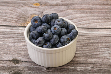 Ripe sweet tasty blueberries heap