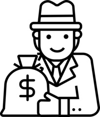 Foreign icon. Global business concept icon style