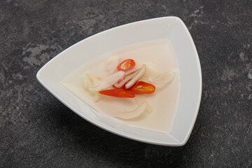 Vietnamese vinegar sauce with chili