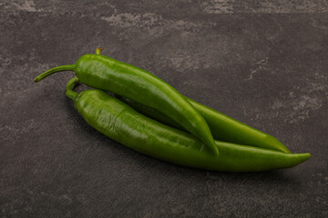 Ripe tasty spicy green pepper