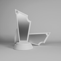 3D Rendered Photo for Crest Mockup 