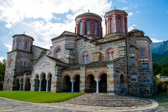 Greece, Monastery of Timios Prodromos in Akritochori near Lake Kerkini