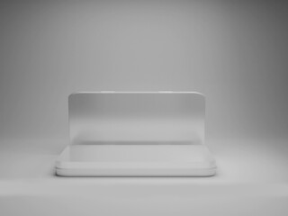 3D Rendered Geometry Box Premium Photo for Box Mockup.