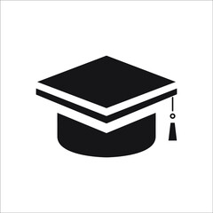 graduate cap icons symbol vector elements for infographic web