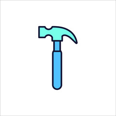Hammer icons symbol vector elements for infographic web