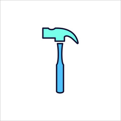 Hammer icons symbol vector elements for infographic web