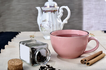 natural cinnamon tea, cloves, rosemary and lemon grass